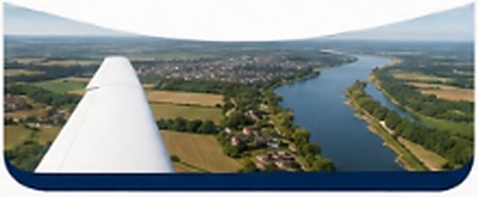 Luchtzicht vanuit een vliegtuig